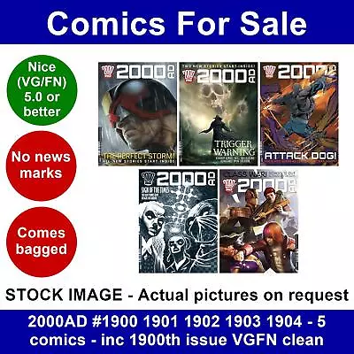 Buy 2000AD #1900 1901 1902 1903 1904 - 5 Comics - Inc 1900th Issue VGFN Clean • 11.99£