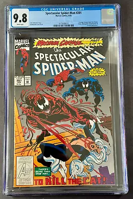 Buy Spectacular Spider-Man #201 CGC 9.8 WP NM/M 🕷️ Marvel 1993 MAXIMUM CARNAGE #5 • 75.11£