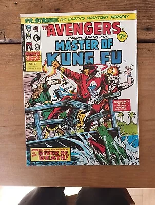 Buy Marvel UK, Avengers, #67, 1974, Master Of Kung Fu • 1.50£