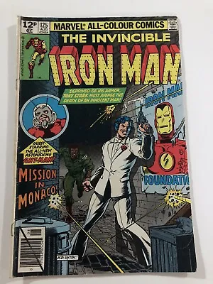 Buy Iron Man #125, Mission In Monaco, Marvel Comic Published In 1977, Comic Gift • 15£