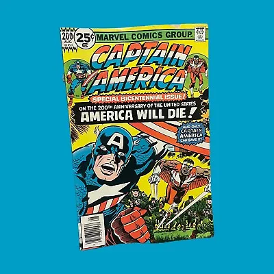 Buy Marvel Captain America #200 Bronze Comic 1976 Story & Art By Jack Kirby Falcon • 4.72£