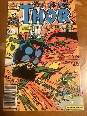 Buy The Mighty Thor # 366 Marvel Comics 1986 Newsstand 1st Throg Cover • 17.67£