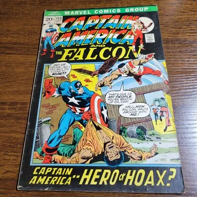 Buy Captain America #153. First Burnside Cap. 1st Jack Monroe Bucky. Marvel Comics. • 10.39£