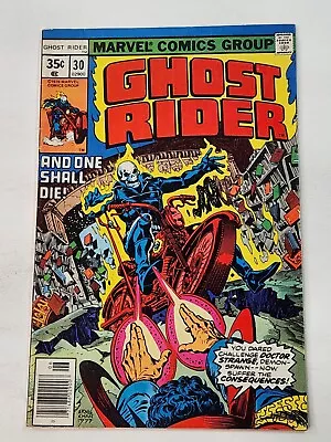 Buy Ghost Rider 30 NEWSSTAND Marvel Comics Doctor Strange App Bronze Age 1978 • 19.78£