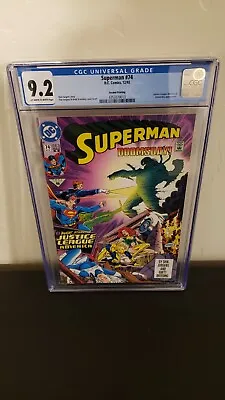 Buy Superman 74 DC Comics 1992 - Justice Leage Doomsday - CGC 9.2 Second Printing • 27.98£