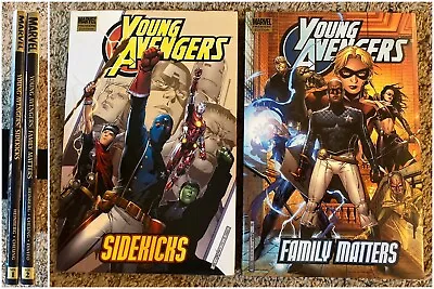 Buy Young Avengers Heinberg Premiere HC Set 1 2 - Marvel Sidekicks Family Matters 12 • 23.98£