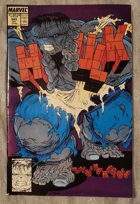 Buy The Incredible Hulk 345 Iconic Grey Hulk Todd McFarlane Cover 1988 Marvel Comics • 19.79£