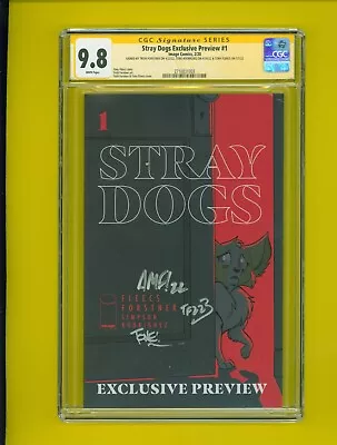 Buy Stray Dogs Exclusive Preview 1 Rare Cgc Ss 9.8 • Forstner Fleecs Rodriguez • 999.40£