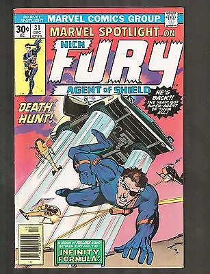 Buy Marvel Spotlight #31 ~ Nick Fury / Howard Chaykin Cvr & Art ~ 1976 (7.5) WH • 9.46£