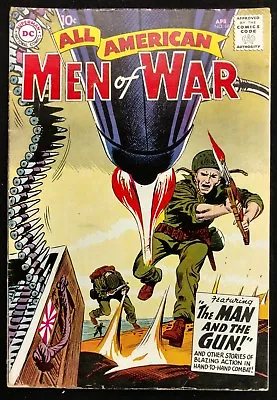 Buy All-american Men Of War #68 Vg-- 1959 2nd App. Gunner+sarge Joe Kubert Cov. • 33.11£