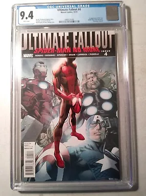 Buy ULTIMATE FALLOUT Issue #4 CGC Graded 9.4 NM 1st Print & Appearance MILES MORALES • 562.99£