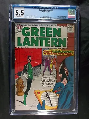 Buy Green Lantern #29 CGC 5.5 Origin 1st App. Black Hand Vintage DC Comics 1962 • 181.76£