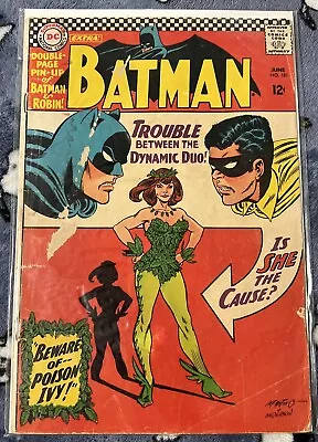 Buy BATMAN #181 1ST APPEARANCE POISON IVY 1966 - No Pin Up • 217.42£