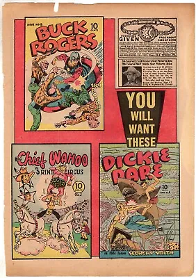 Buy Famous Funnies #101 Dec 1942 Golden Age COVERLESS 1-pd Ad Buck Rogers Wahoo Dare • 3.95£