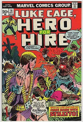 Buy Luke Cage, Hero For Hire #16 Dec 1973 F/VF 7.0 Marvel Comics 1st App Stiletto • 13.11£