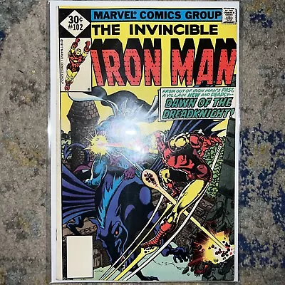 Buy Iron Man (Marvel 1977) #102 VF- Dreadknight Origin • 10.27£