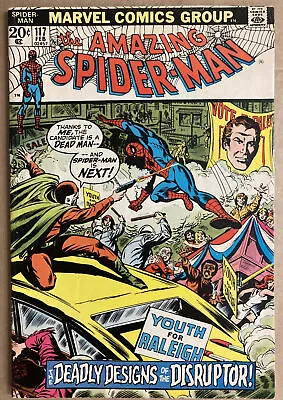 Buy Amazing Spider-man # 117 Feb 1973 The Deadly Designs Of The Disruptor! Us Cents • 39.99£