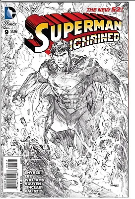 Buy SUPERMAN UNCHAINED #9, JIM LEE 1:300 PENCILS VARIANT, DC Comics (2013) • 24.95£