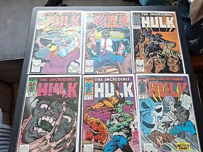 Buy Incredible Hulk 352 356 357 358 359 360 Marvel 6 Comic Lot  1988 • 5£
