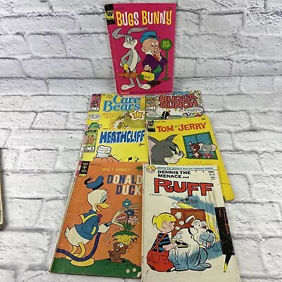 Buy Vintage Gold Key Comics Lot Of 7. Care Bears, Hugs Bunch, HeathCliff, Disney • 16£