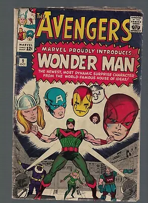 Buy Avengers 9 1st Wonder Man 1964 Good + 2.5 • 249.99£