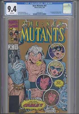 Buy New Mutants #87 CGC 9.4 1990 Marvel Comics 1st App Cable & Strife 2nd Print • 31.83£