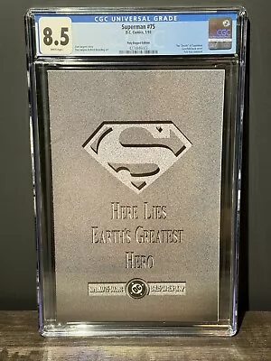 Buy 🔥d.c. Comics Superman #75  Cgc 8.5 Poly-bagged Edition🔥 • 64.20£