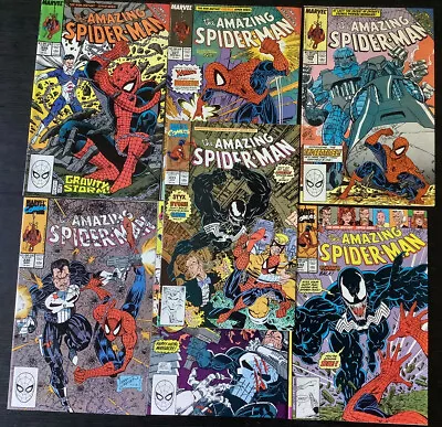 Buy The Amazing Spider-Man #326,327,329-333 Marvel 1989/90 Comics Venom / Punisher • 31.66£