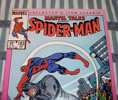 Buy Amazing Spider-Man #43 Reprint In Marvel Tales #183 From Jan. 1986 In Fine+ Con • 11.25£