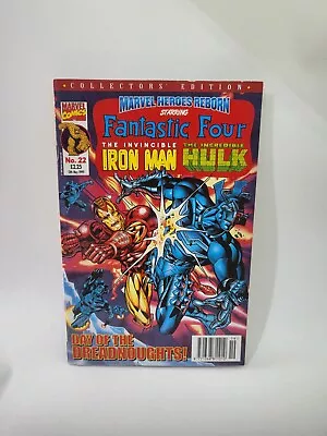 Buy Vintage Marvel Heroes Reborn Fantastic Four Iron Man Hulk No.22 Comic 1999 • 3.99£