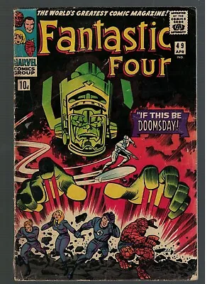 Buy Marvel Comics Fantastic Four 49 1st Full App Galactus Silver Surfer 3.5 VG- 1966 • 599.99£