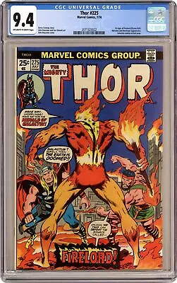 Buy Thor #225 CGC 9.4 1974 2071323022 1st App. Firelord • 967.42£