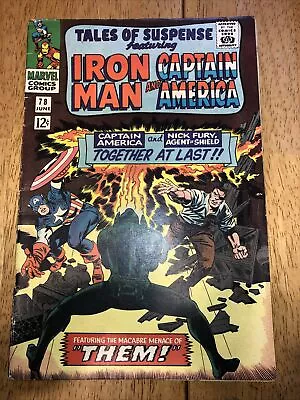 Buy TALES Of SUSPENSE # 78 With IRON MAN & CAPTAIN AMERICA By STAN LEE, 1966 M29 • 13.61£