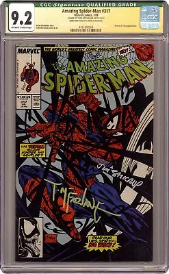 Buy Amazing Spider-Man #317 CGC 9.2 Signed McFarlane 1989 4161892004 • 180.14£