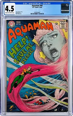 Buy Aquaman #40-CGC 4.5-Jim Aparo's 1st DC Work-Nick Cardy Cover-With Grader's Notes • 65.61£