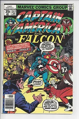Buy Captain America #217 F+ (6.5) 1977 -1st Appearance Of Marvel Man - Quasar • 31.98£