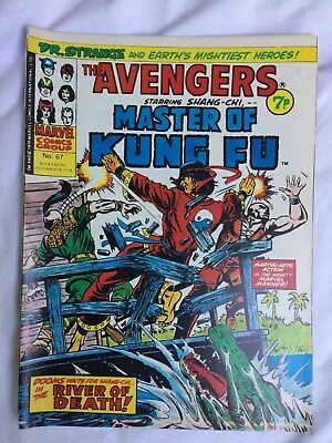 Buy The AVENGERS Featuring MASTER OF KUNG FU #67  UK Dec 1974 - Free Post • 3.50£