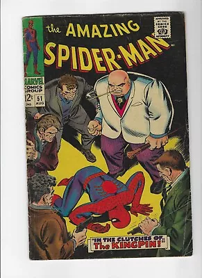 Buy Amazing Spider-Man #51 1st Cover Of Kingpin 1963 Series Marvel • 71.96£