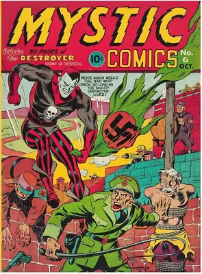 Buy Facsimile Reprint Covers Only To MYSTIC COMICS #6 - Timely (1941) • 15.81£