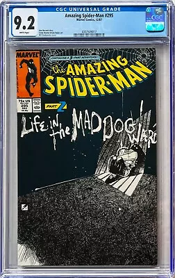 Buy Amazing Spider-Man #295 CGC 9.2 White. Bill Sienkiewicz Cover! • 35£