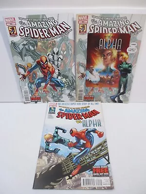 Buy Amazing Spider-Man 692, 693, 694 Alpha / 50th Anniversary - Marvel Comics 2012 • 14.22£
