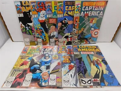 Buy Captain America 371 372 373 374 375 376 377 378 379 380 Marvel Comic Run 1990 Vf • 16.09£