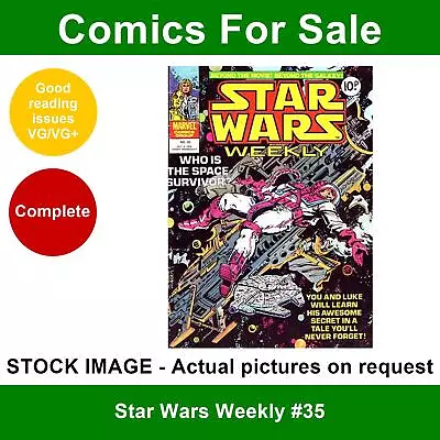 Buy Star Wars Weekly #35 Comic - VG/VG+ 04 October 1978 - Marvel UK • 3.49£