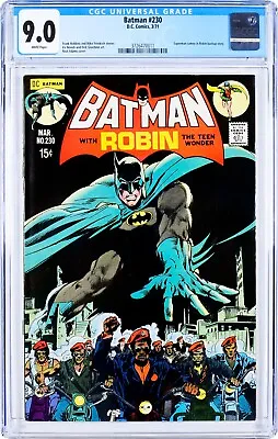 Buy Batman No. 230 CGC 9.0 WHITE Pages -Neal Adams • 277.48£
