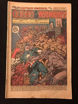 Buy Captain America 164 Coverless Cut Out Does Not Affect Story Gi • 7.99£
