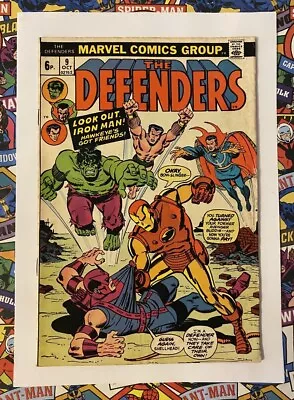 Buy The Defenders #9 - Oct 1973 - Avengers Appearance! - Fn+ (6.5) Pence Copy! • 14.99£