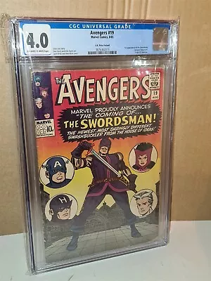 Buy Avengers #19 Cgc 4.0 Ow/wp 1st App Swordsman Hawkeye Origin (sa) • 39.99£