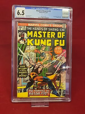 Buy Master Of Kung Fu #29 CGC 6.5 Shang Chi Marvel Comics Graded 1st App Razor-Fist • 47.81£