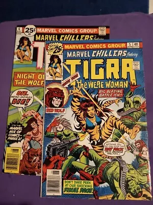 Buy MARVEL CHILLERS Featuring TIGRA  #5 & #6  1976 • 22.31£