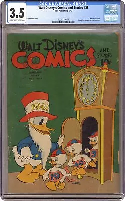 Buy Walt Disney's Comics And Stories #28 CGC 3.5 1943 1230219020 • 182.70£